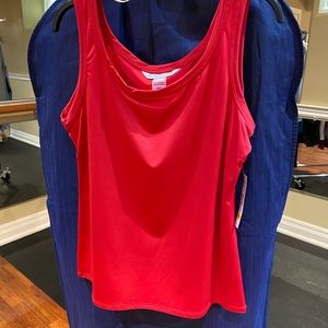 Nygård Women's Blue/Red Tank Top Size Medium